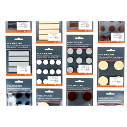 SILIKONOWE PODKŁADKI ANTYPOŚLIZGOWE ANTYWIBRACYJNE CZARNE 17x75 mm FOLDECOR